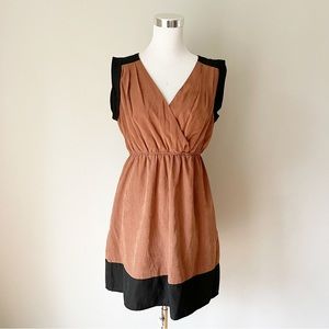 Ya Los Angeles Black/Brown Velvet Dress Size L